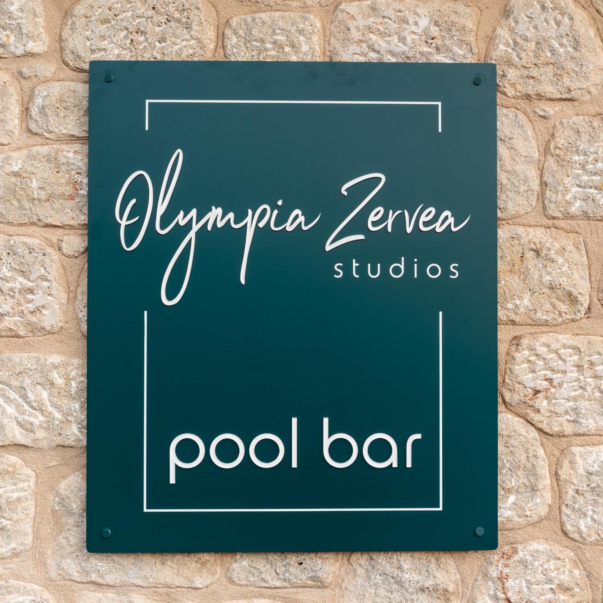 Olympia Zervea Studios With Pool - Apartment Kardamyli Exterior foto
